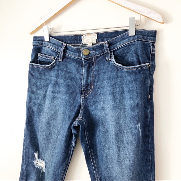 Current Elliot Cropped Straight Release Hem Jeans - Picture 6 of 13